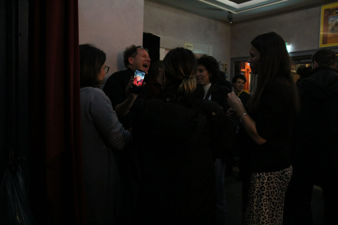 Nach der Gala im Foyer des Lumière