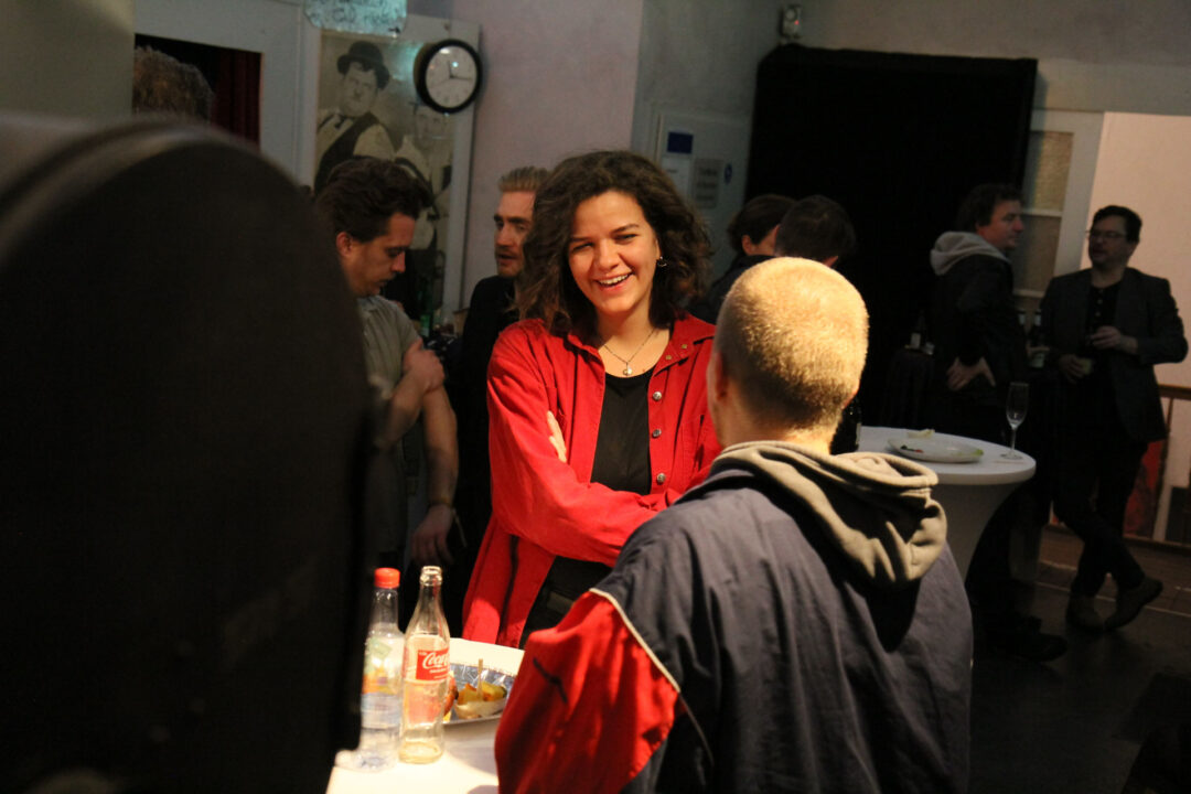 Nach der Gala im Foyer des Lumière